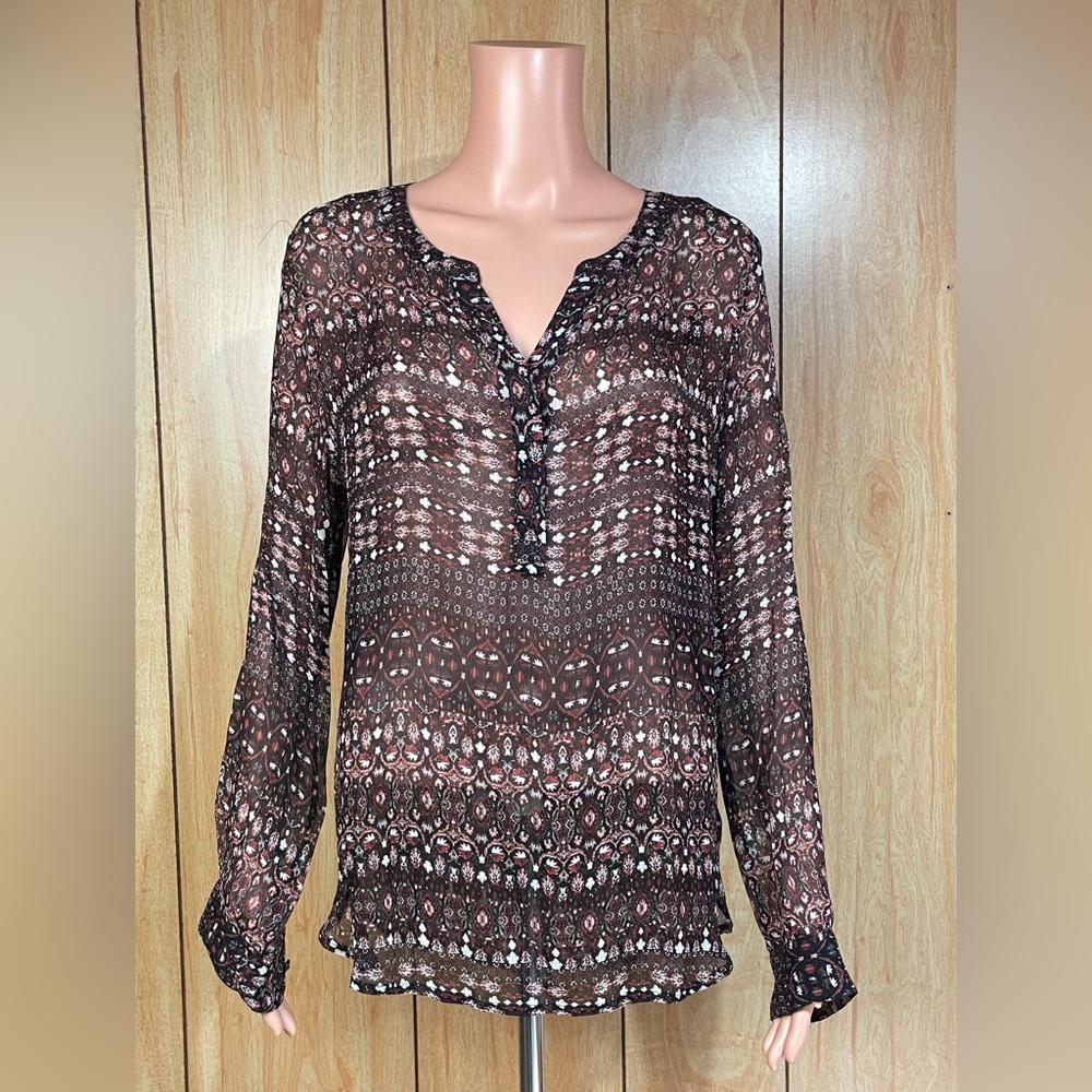 Sanctuary Multicolored Long Sleeve Blouse SZ - S